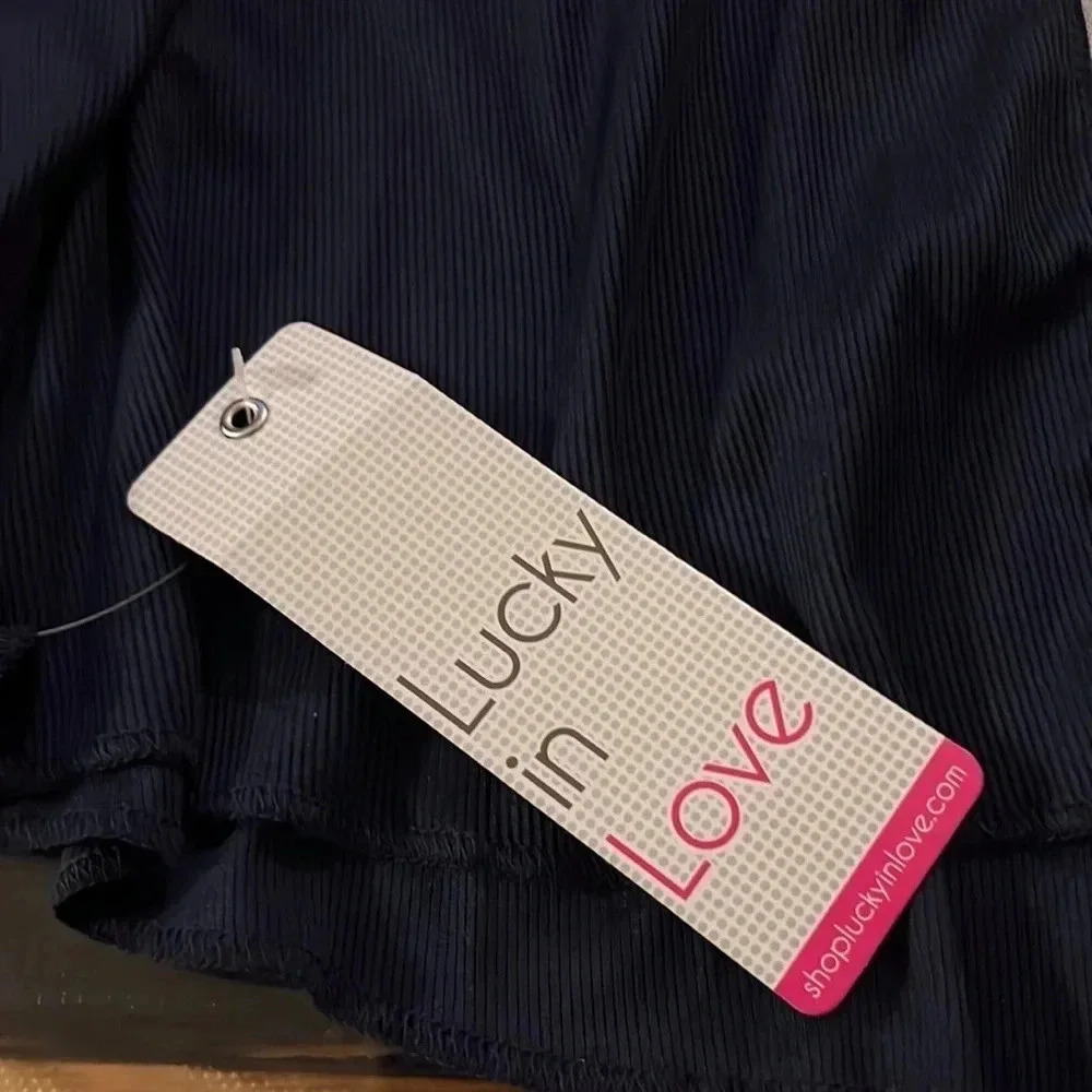 Lucky in Love razor back tennis Top - Picture 4 of 4